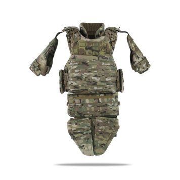 Бронекомплект X-1 (XL) + балістичні пакети 2 клас захисту | Cordura USA Multicam 50521-2-К фото